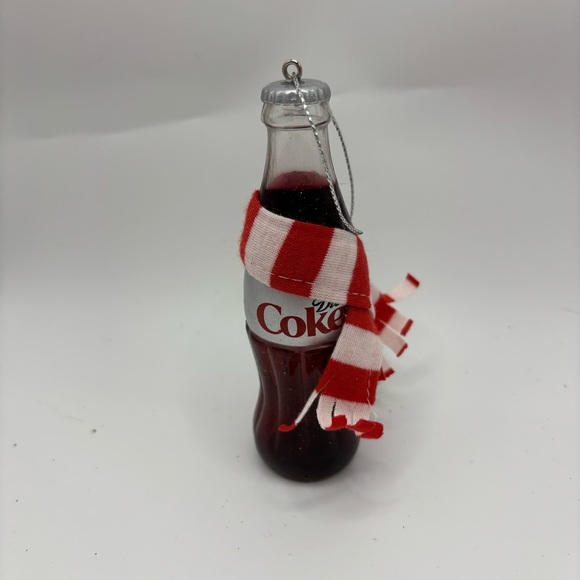 Coca-Cola Ornament with Red and White Scarf - Picture 1 of 3